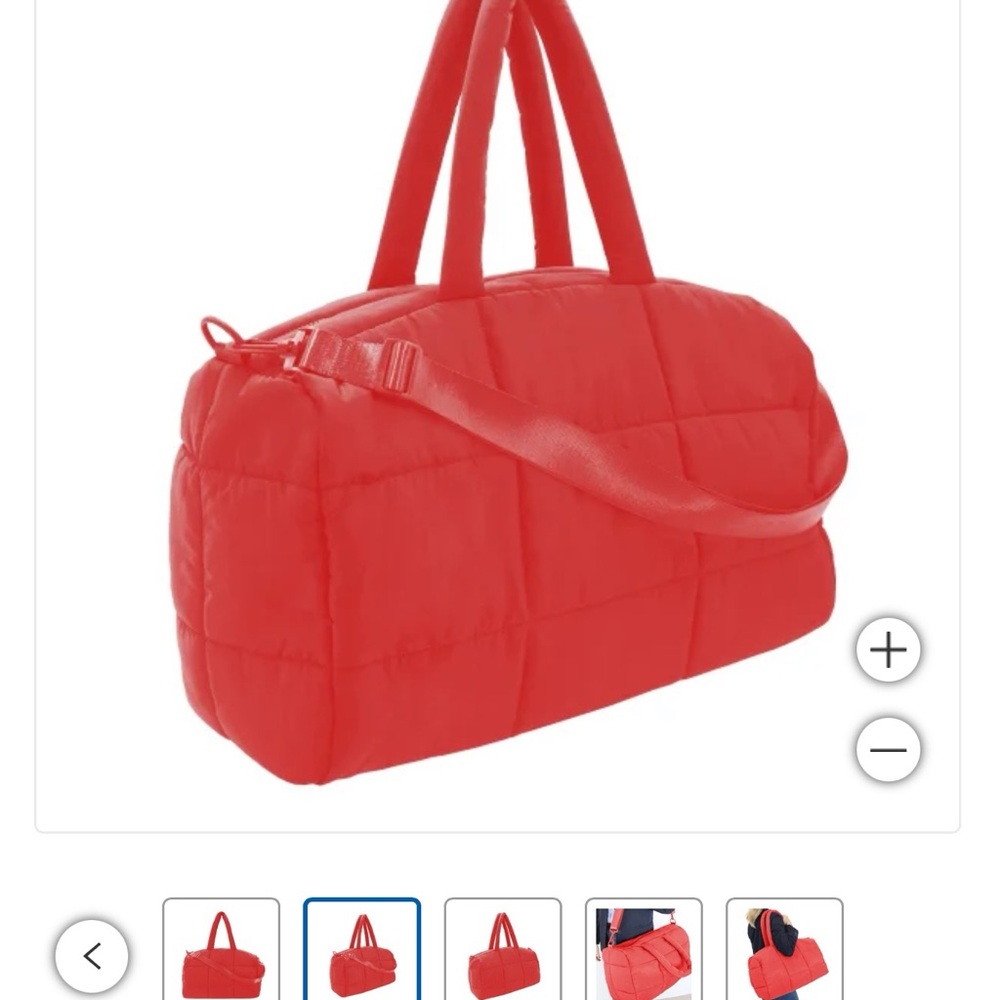 My Tagalong Cloud Quilted Red Travel Bag - Picture 4 of 5